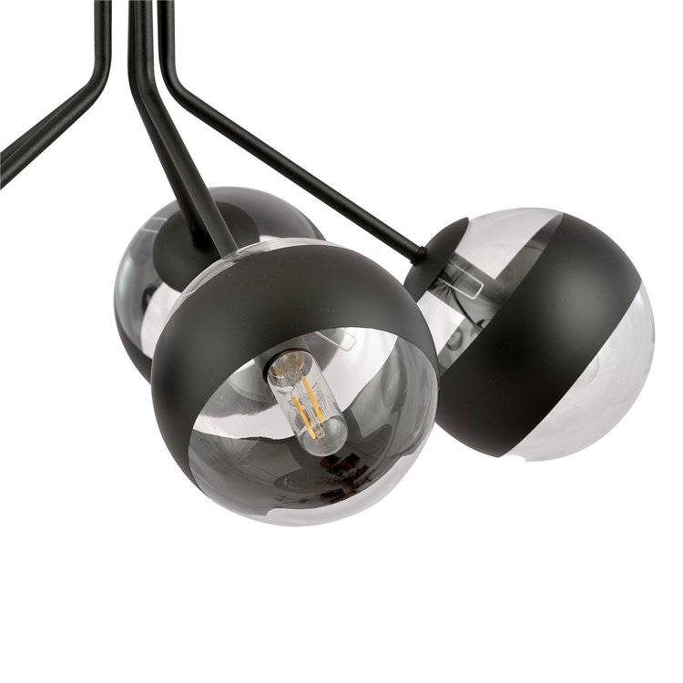 NOVA 5 BLACK/STRIPE EMIBIG Lampa wisząca