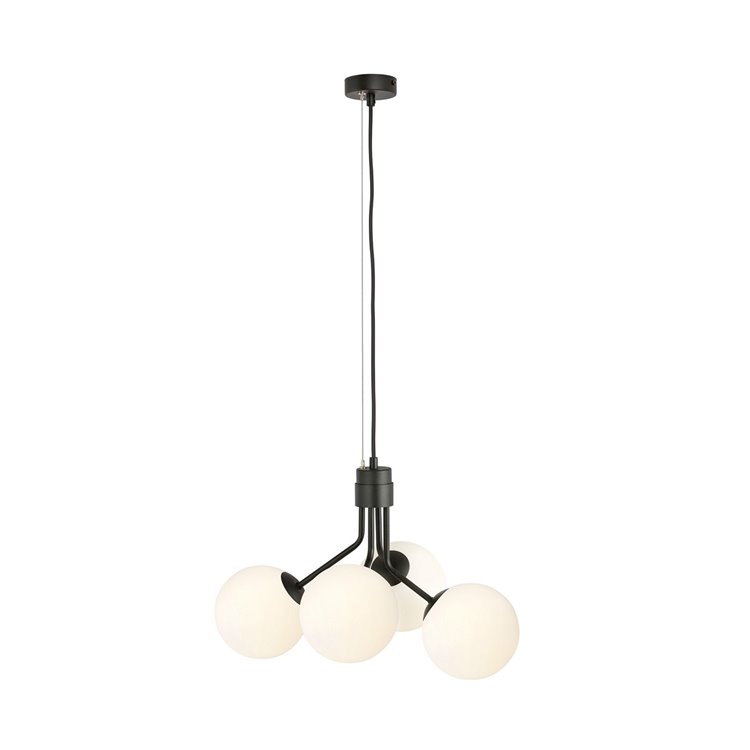 NOVA 4 BLACK/OPAL EMIBIG Lampa wisząca