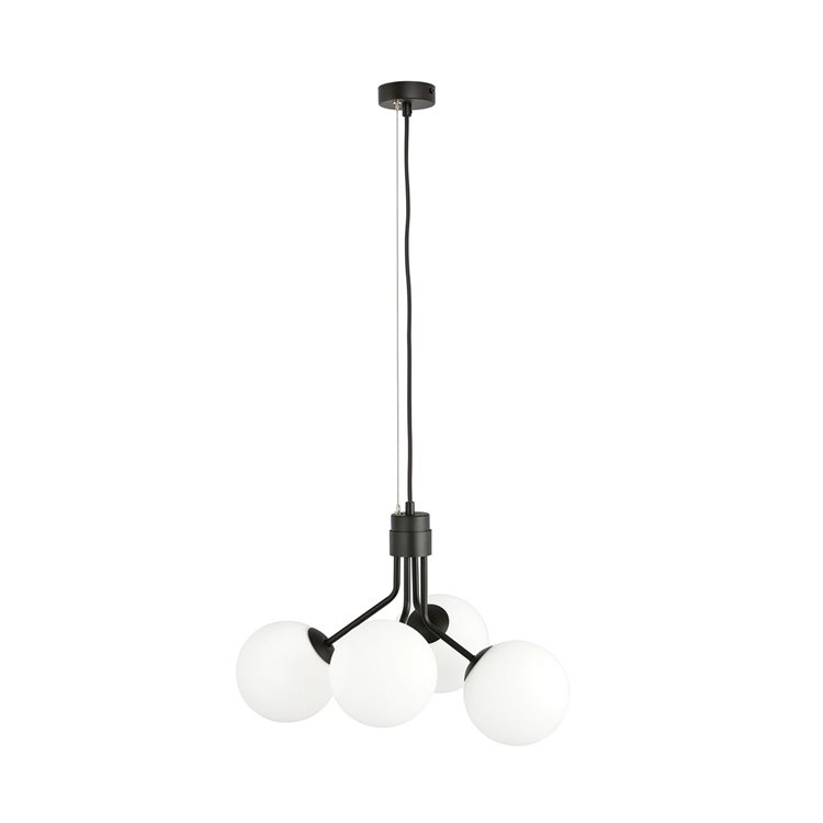 NOVA 4 BLACK/OPAL EMIBIG Lampa wisząca