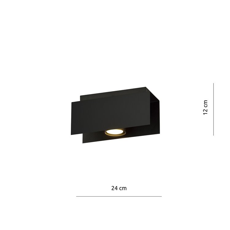 KENNO 1 BLACK EMIBIG Lampa sufitowa