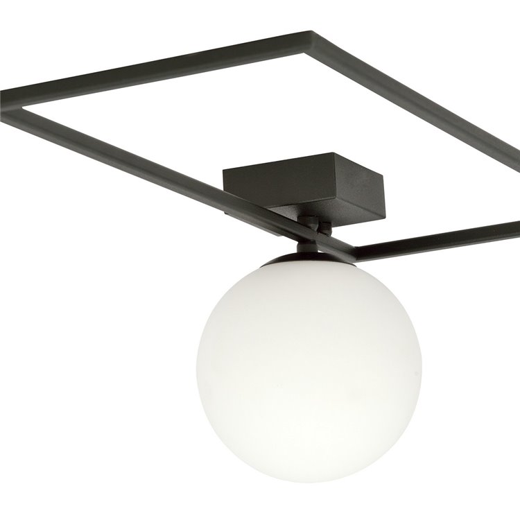 IMAGO 1A BLACK/OPAL EMIBIG Lampa sufitowa