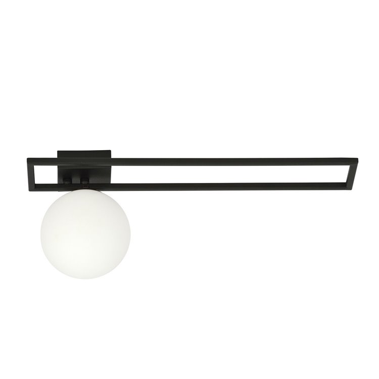 IMAGO 1C BLACK/OPAL EMIBIG Lampa sufitowa