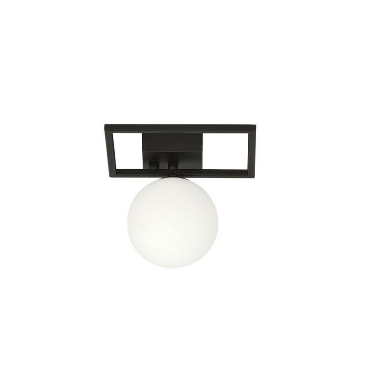 IMAGO 1E BLACK/OPAL EMIBIG Lampa sufitowa