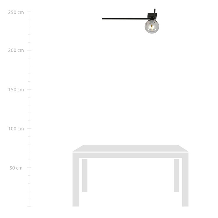 IMAGO 1F BLACK/GRAFIT EMIBIG Lampa sufitowa