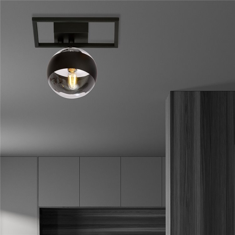 IMAGO 1E BLACK/STRIPE EMIBIG Lampa sufitowa