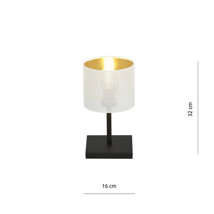 JORDAN LN1 WHITE/GOLD EMIBIG Lampa stołowa