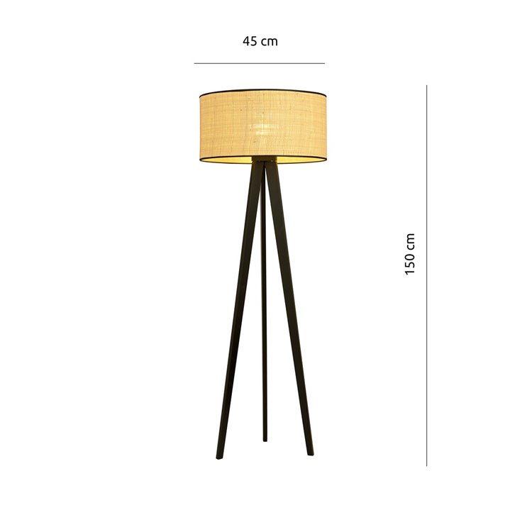 ASTON LP1 RATTAN EMIBIG Lampa podłogowa