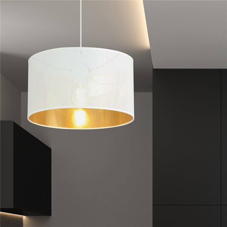 ASTON 1 WHITE/GOLD EMIBIG Lampa wisząca