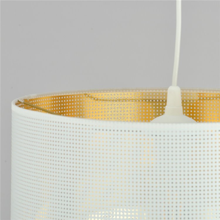 ASTON 1 WHITE/GOLD EMIBIG Lampa wisząca