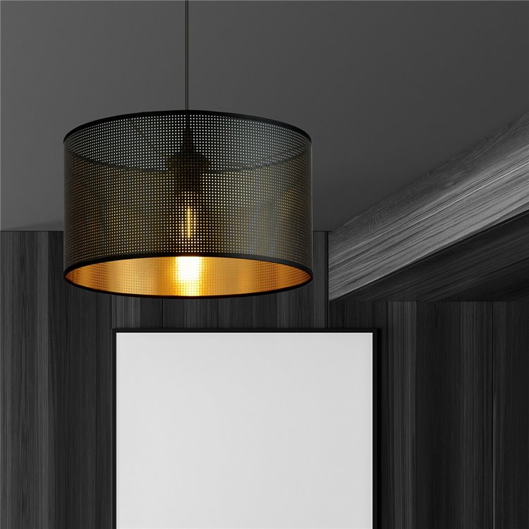 ASTON 1 BLACK/GOLD EMIBIG Lampa wisząca