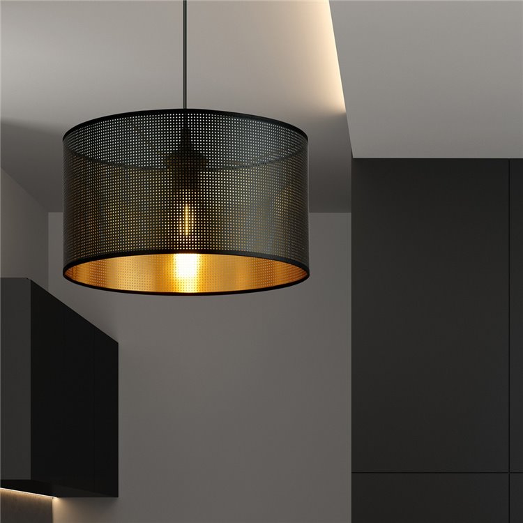 ASTON 1 BLACK/GOLD EMIBIG Lampa wisząca