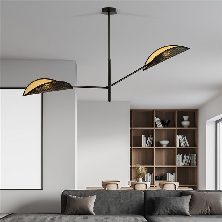 VENE 2 BLACK/GOLD EMIBIG Lampa sufitowa