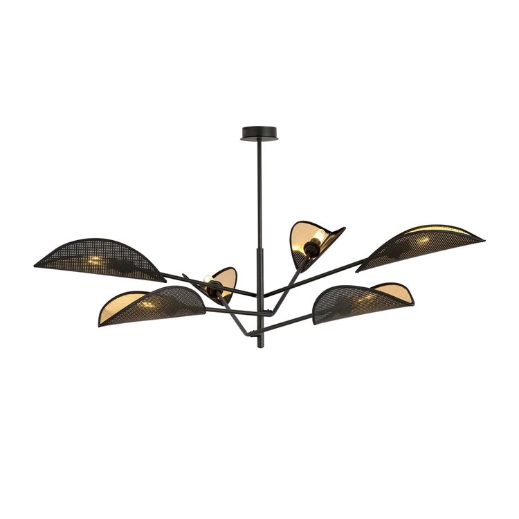 VENE 6 BLACK/GOLD EMIBIG Lampa sufitowa