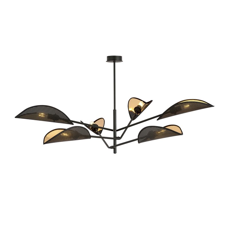VENE 6 BLACK/GOLD EMIBIG Lampa sufitowa VENE 6 BLACK/GOLD EMIBIG Lampa sufitowa