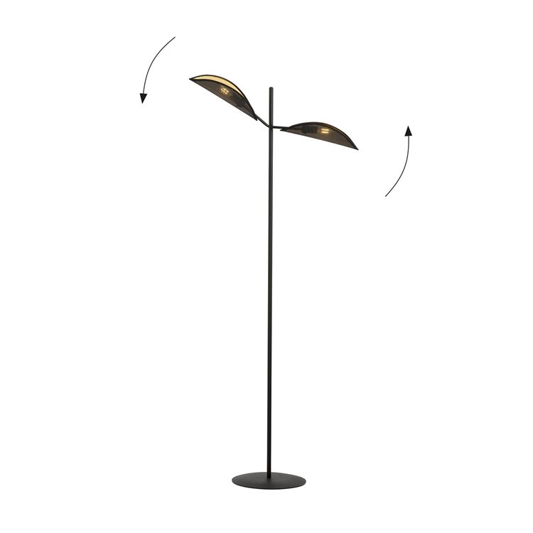 VENE LP2 BLACK/GOLD EMIBIG Lampa podłogowa