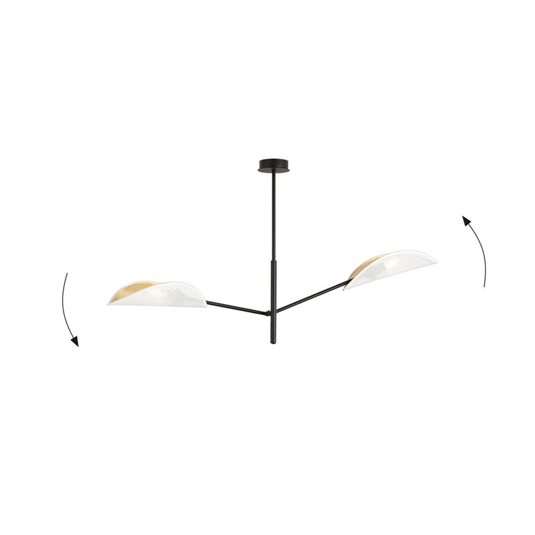 VENE 2 WHITE/GOLD EMIBIG Lampa sufitowa