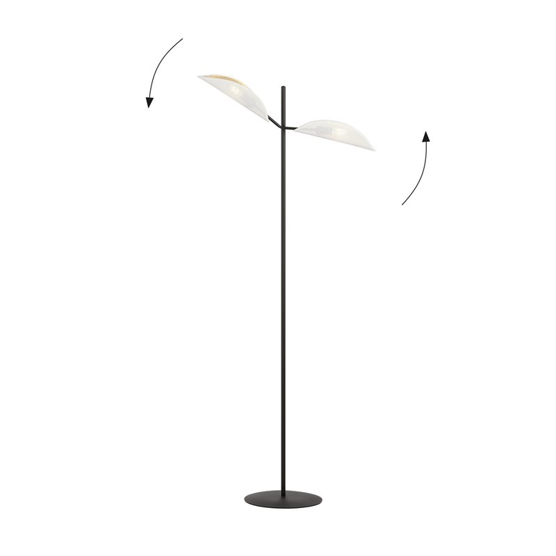 VENE LP2 WHITE/GOLD EMIBIG Lampa podłogowa VENE LP2 WHITE/GOLD EMIBIG Lampa podłogowa