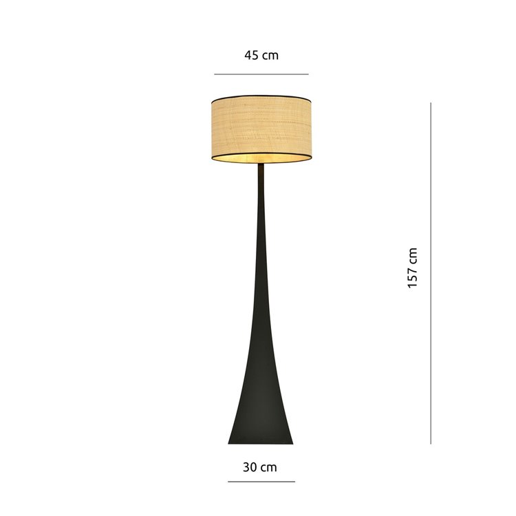 ESTRELLA LP1 RATTAN EMIBIG Lampa podłogowa