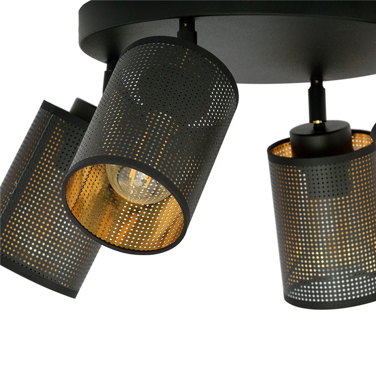 BRONX 4 PREMIUM BLACK EMIBIG Lampa sufitowa