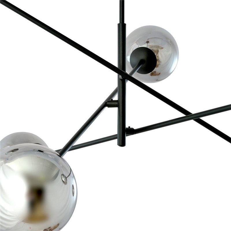 LINEAR 6 BLACK/GRAFIT EMIBIG Żyrandol LINEAR 6 BLACK/GRAFIT EMIBIG Żyrandol