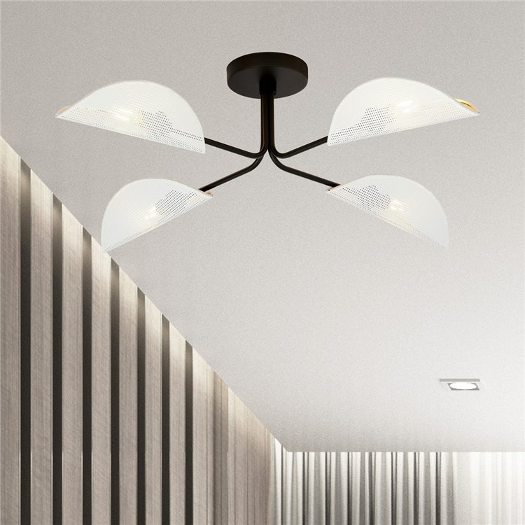 GOMEZ 4 WHITE/GOLD EMIBIG Lampa sufitowa