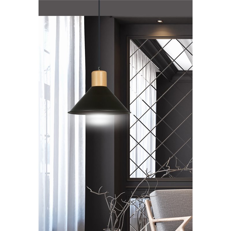 ROWEN 1 BLACK EMIBIG Lampa wisząca ROWEN 1 BLACK EMIBIG Lampa wisząca