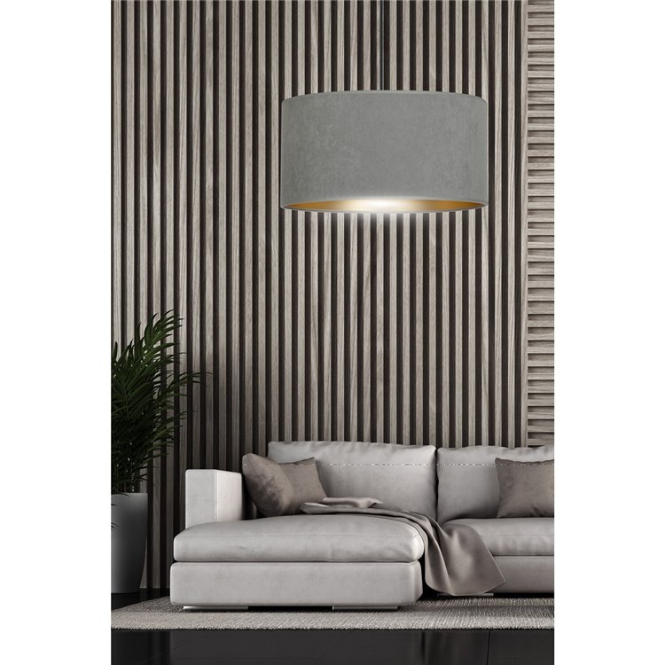 HILDE 1 BL GRAY EMIBIG Lampa wisząca