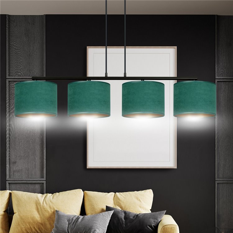 HILDE 4 BL GREEN EMIBIG Lampa wisząca