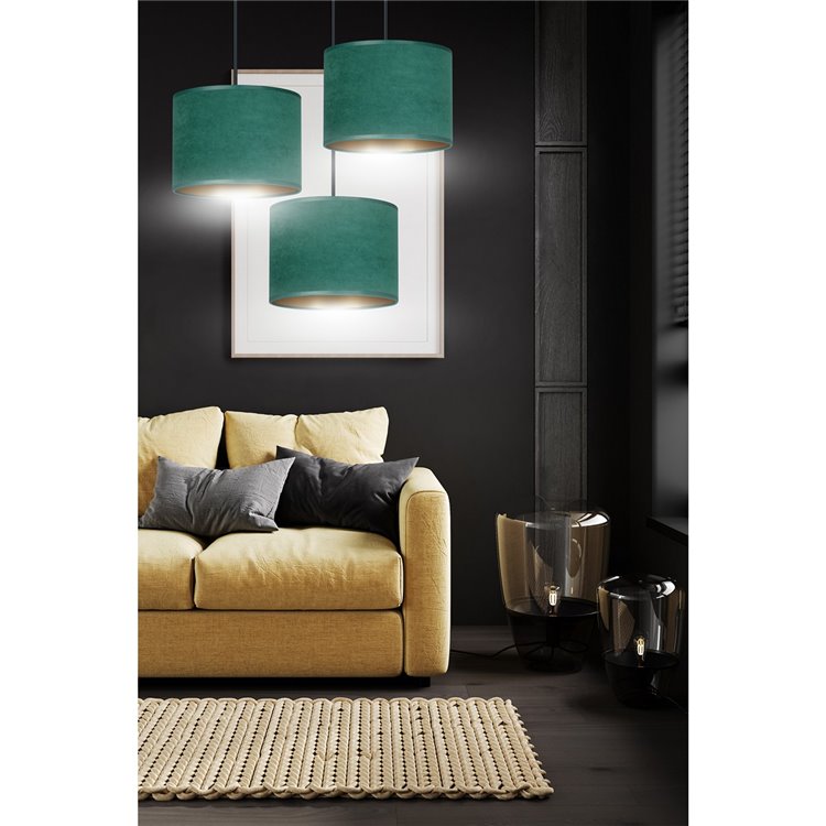 HILDE 3 BL PREMIUM GREEN EMIBIG Lampa wisząca