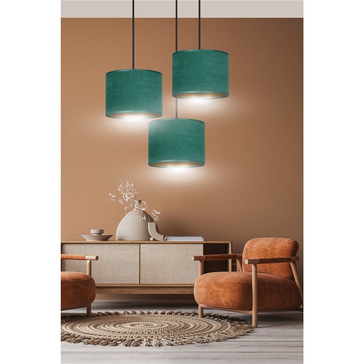 HILDE 3 BL PREMIUM GREEN EMIBIG Lampa wisząca