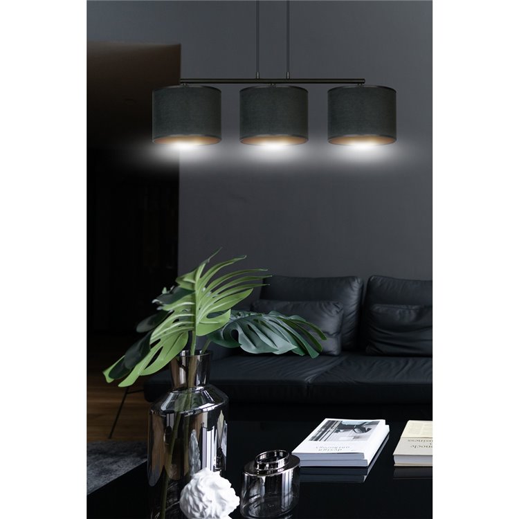 HILDE 3 BL BLACK EMIBIG Lampa wisząca