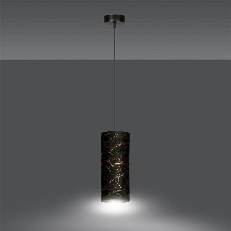 KARLI 1 BL MARBEL BLACK EMIBIG Lampa wisząca