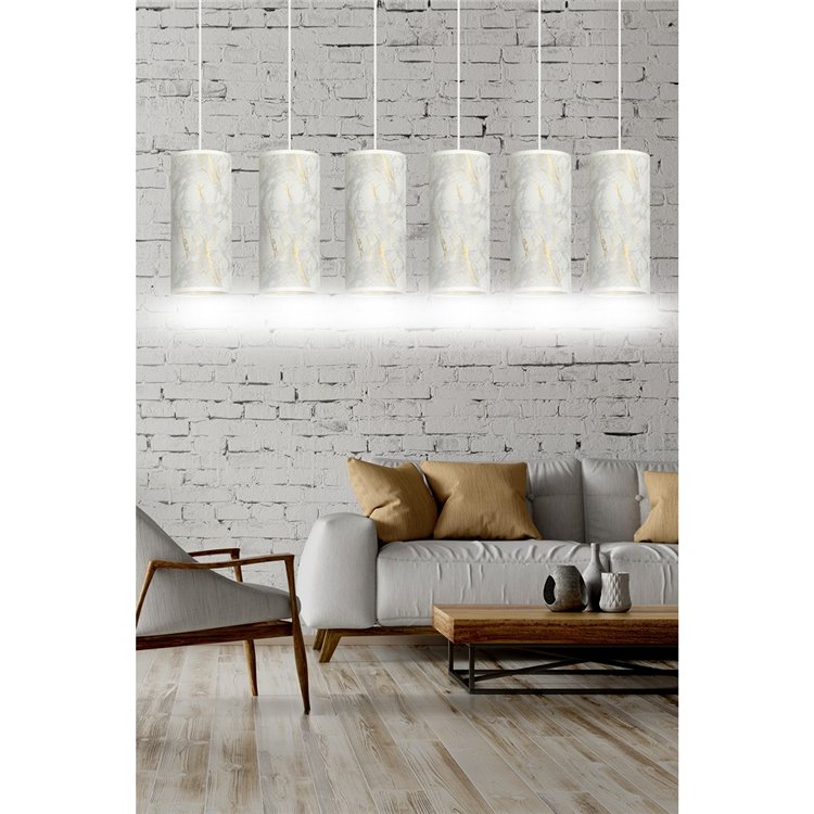 KARLI 6 WH MARBEL WHITE EMIBIG Lampa wisząca