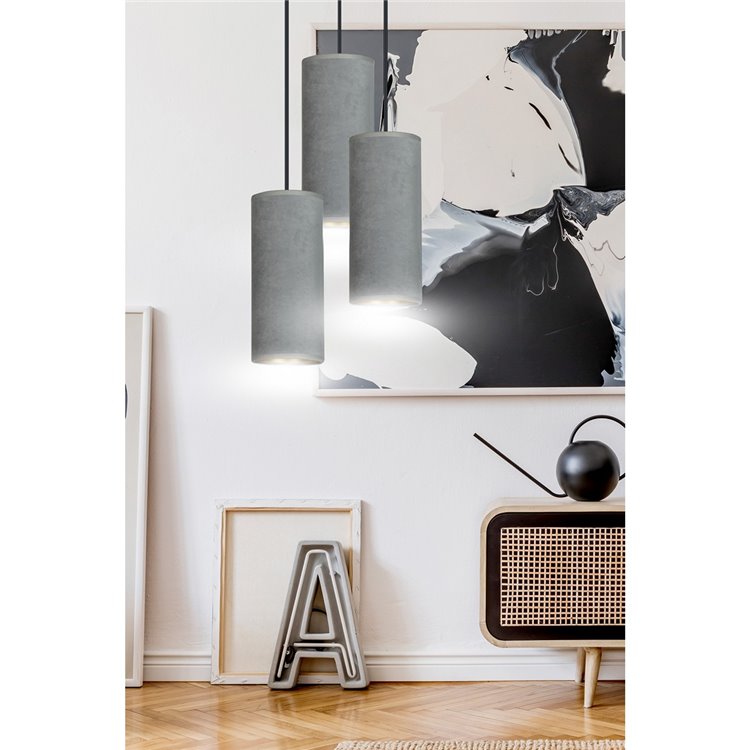 BENTE 3 BL PREMIUM GRAY EMIBIG Lampa wisząca