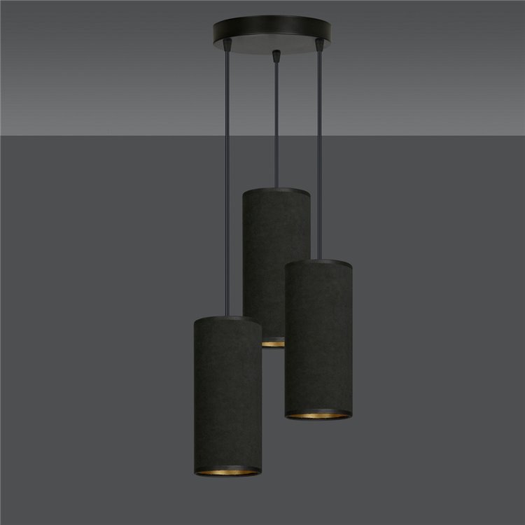 BENTE 3 BL PREMIUM BLACK EMIBIG Lampa wisząca