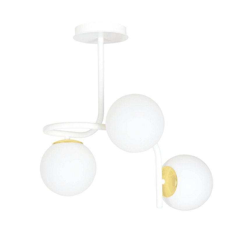 RAGNAR 3 WHITE GOLD EMIBIG Lampa sufitowa RAGNAR 3 WHITE GOLD EMIBIG Lampa sufitowa