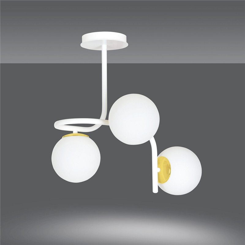 RAGNAR 3 WHITE GOLD EMIBIG Lampa sufitowa RAGNAR 3 WHITE GOLD EMIBIG Lampa sufitowa