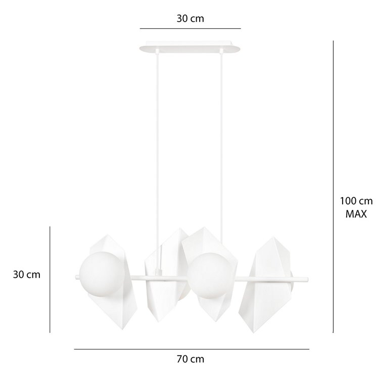 DRIFTON 4 WHITE EMIBIG Lampa wisząca