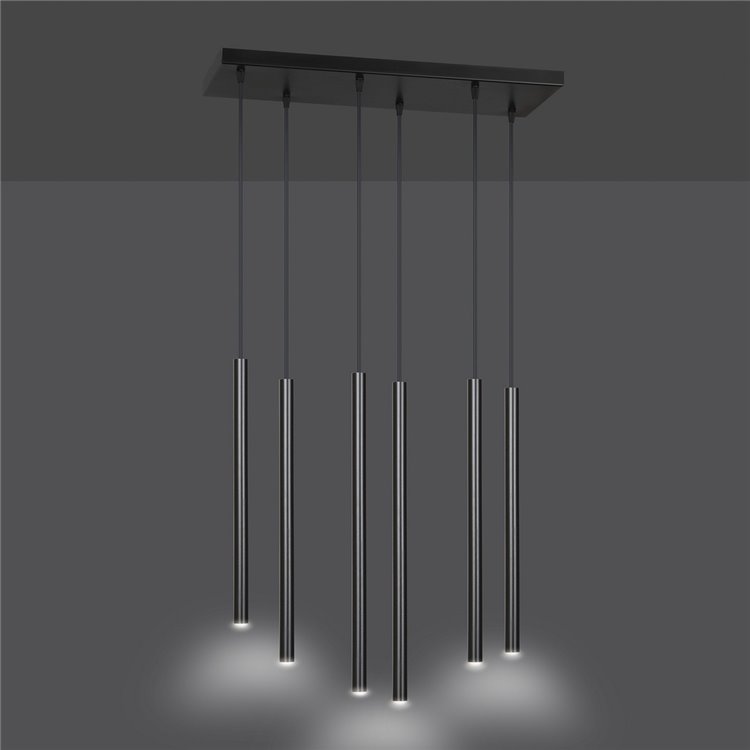 SELTER 6 BLACK EMIBIG Lampa wisząca