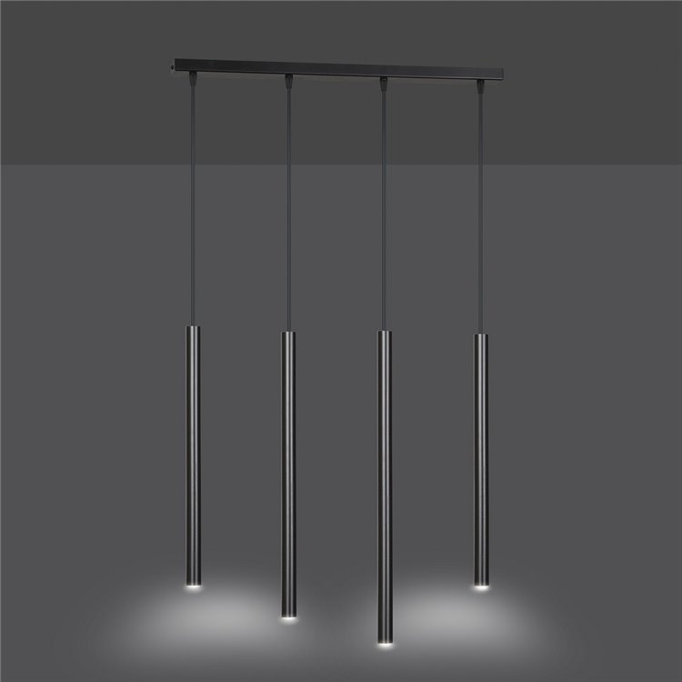 SELTER 4 BLACK EMIBIG Lampa wisząca