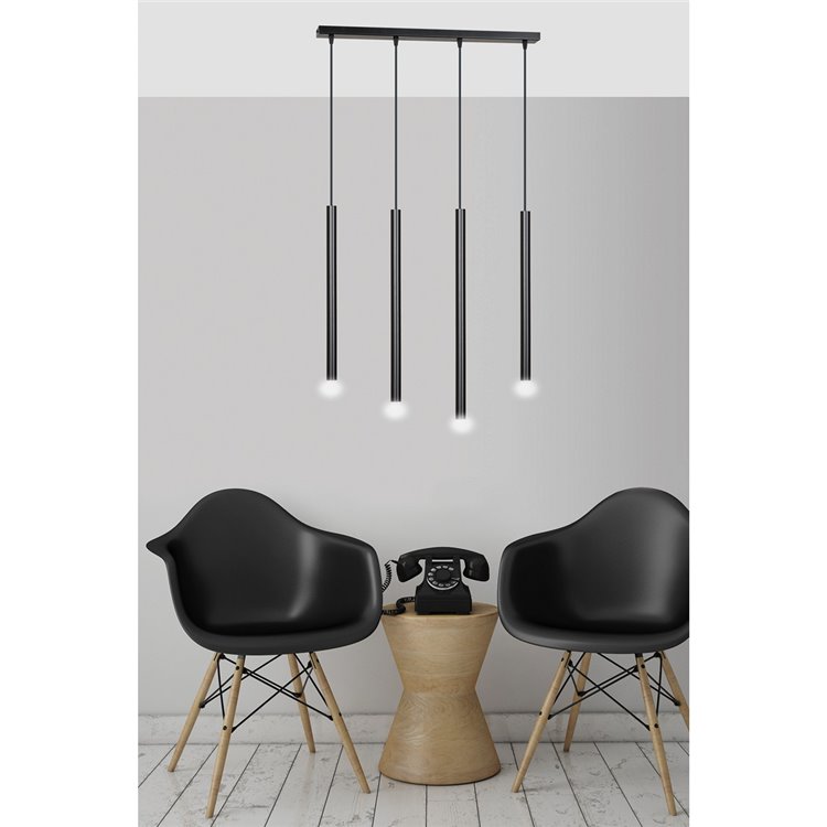 SELTER 4 BLACK EMIBIG Lampa wisząca