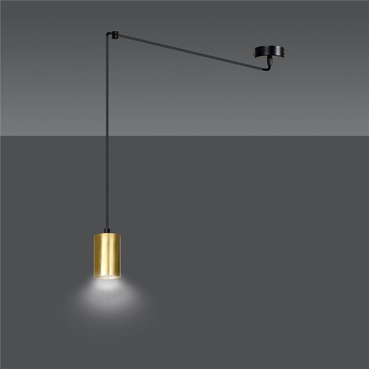 TRAKER 1 BL/GOLD EMIBIG Lampa wisząca