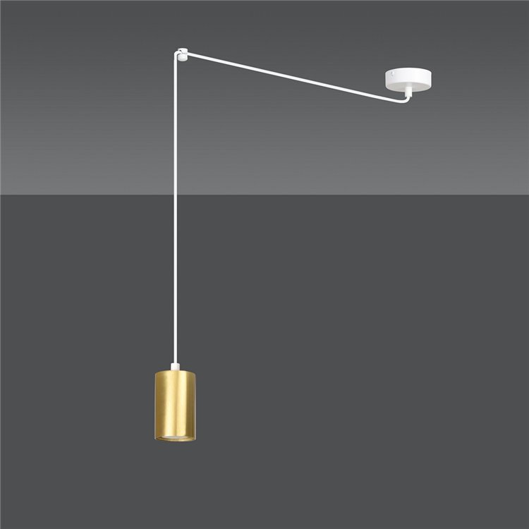 TRAKER 1 WH/GOLD EMIBIG Lampa wisząca