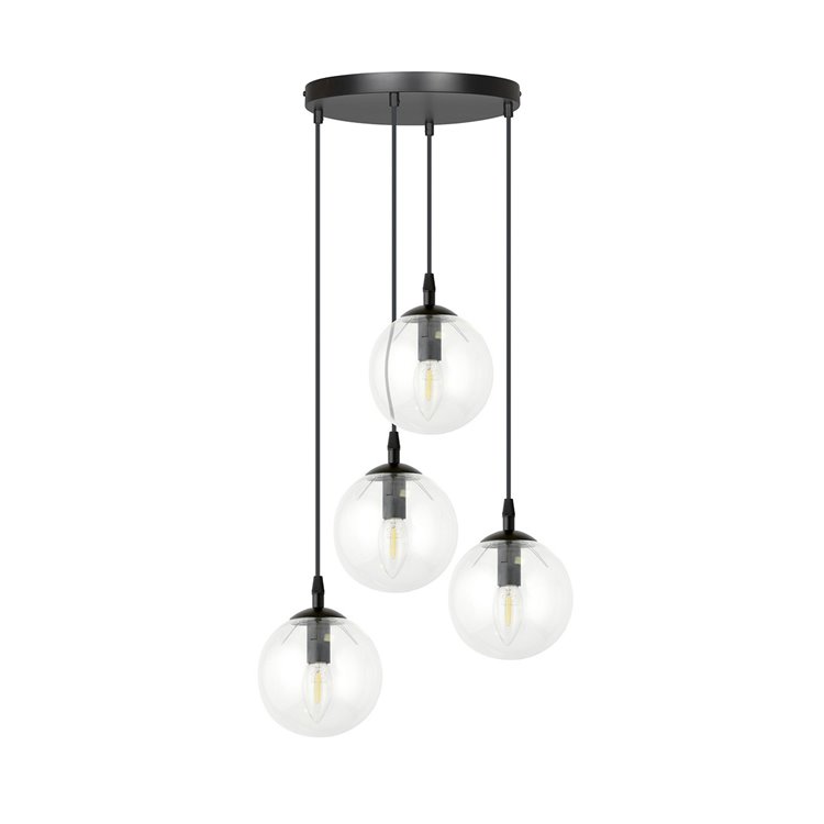 COSMO 4 BL PREMIUM TRANSPARENT EMIBIG Lampa wisząca