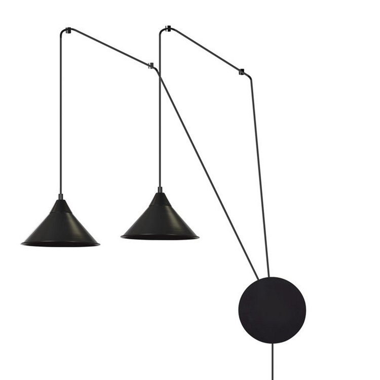 ABRAMO 2 BLACK EMIBIG Lampa wisząca