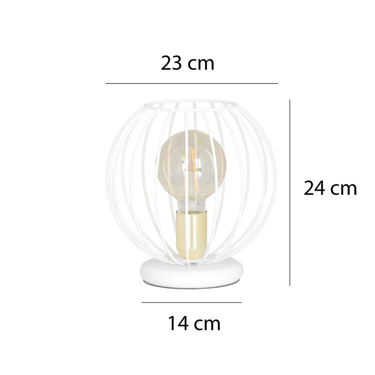 ALBIO LN1 WHITE EMIBIG Lampa stołowa