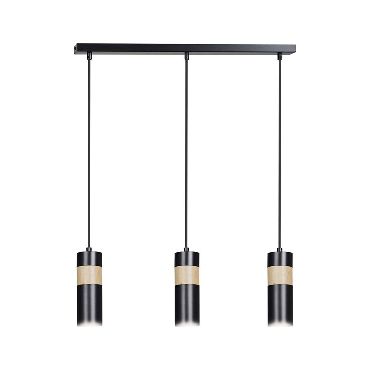 AKARI 3 BLACK EMIBIG Lampa wisząca