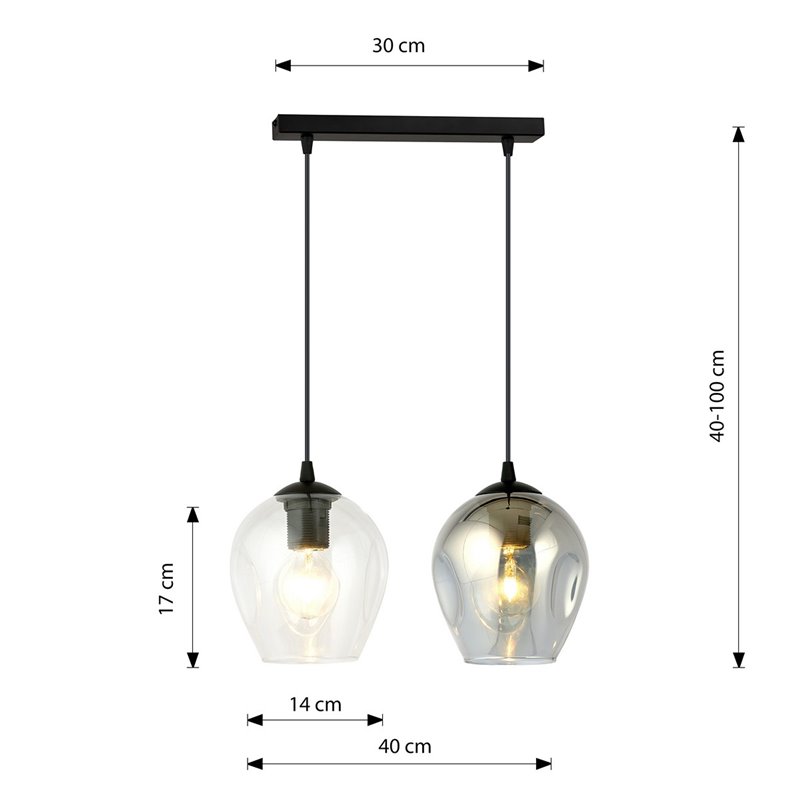 ISTAR 2 BL MIX EMIBIG Lampa wisząca ISTAR 2 BL MIX EMIBIG Lampa wisząca