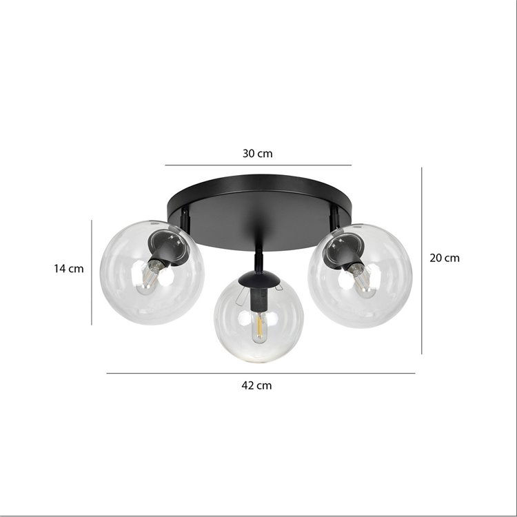 TOFI 3A BL TRANSPARENT PREMIUM EMIBIG Lampa sufitowa