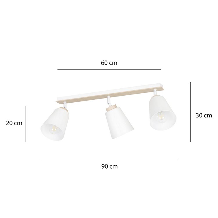 ATLAS 3 WHITE EMIBIG Lampa sufitowa